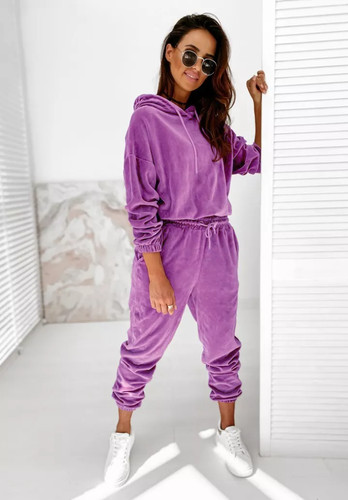 Completo tuta donna velluto - tuta,