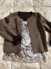 Canotta Giacca Marrone Velluto